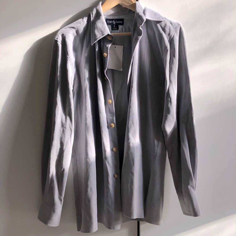 Vintage Suede Ralph Lauren Shirt
